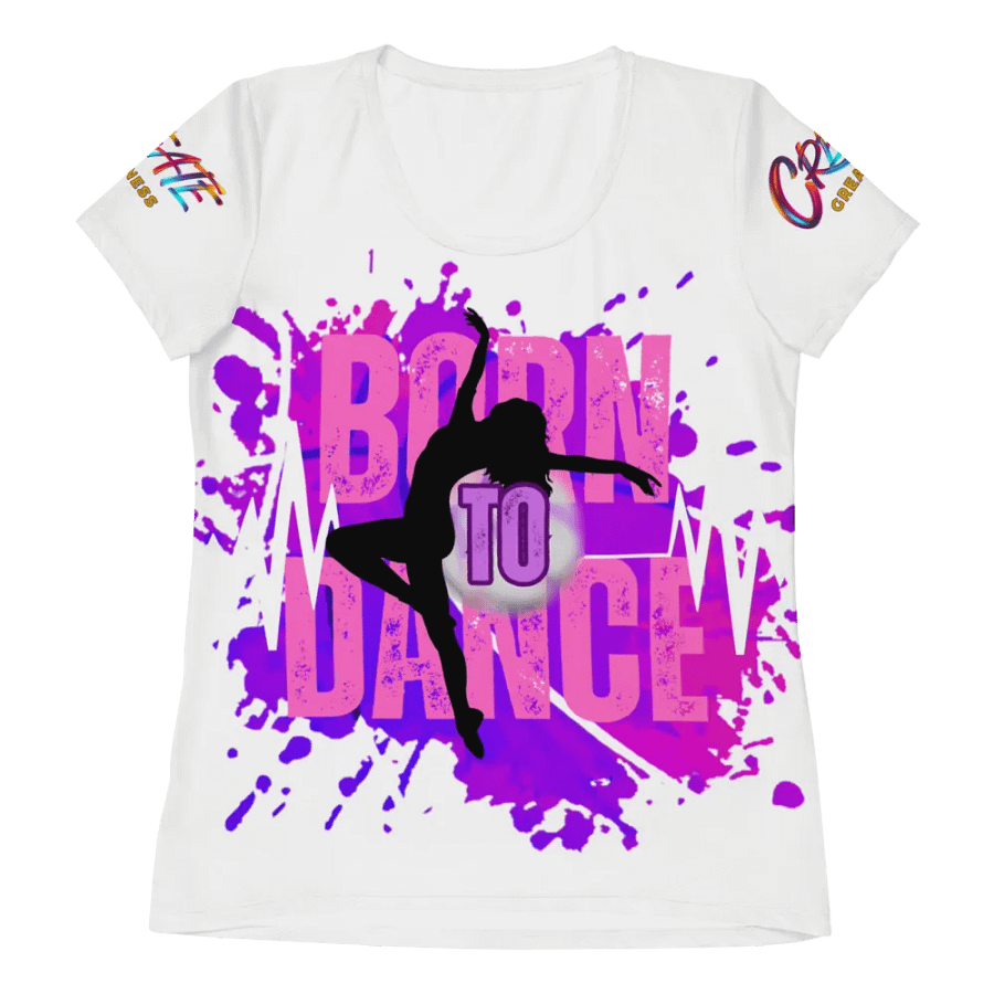Dynamic Born to Dance Huge Print Athletic Tee product image (4)