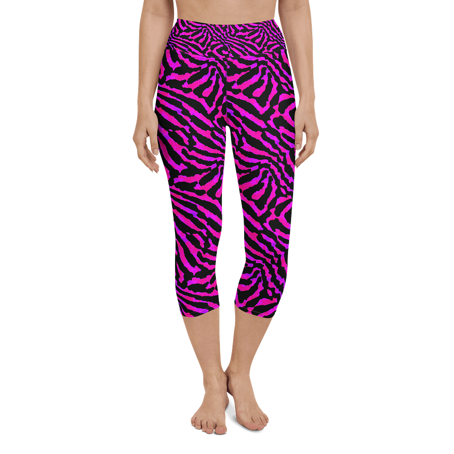 Purple Zebra Capri Leggings product image (4)