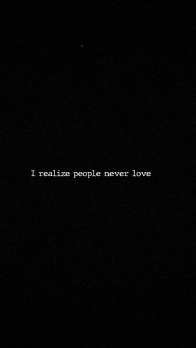 people never love me for me