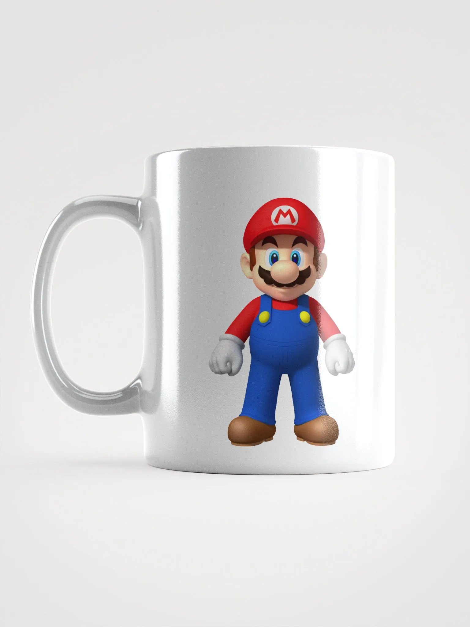 White Glossy Mug Mario product image (5)