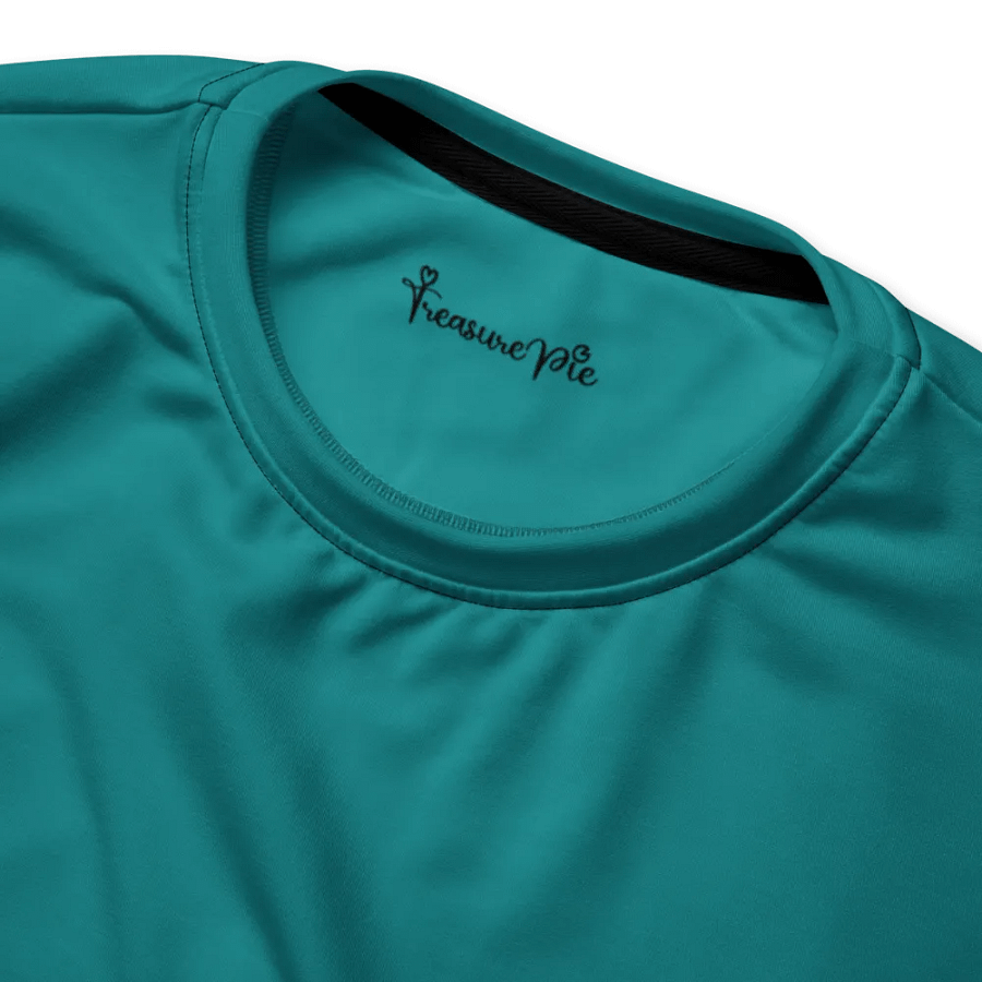 Plain Teal Green Light Summer Unisex Recycled Polyester Heavyweight Premium Sweatshirt by Treasure Pie product image (5)