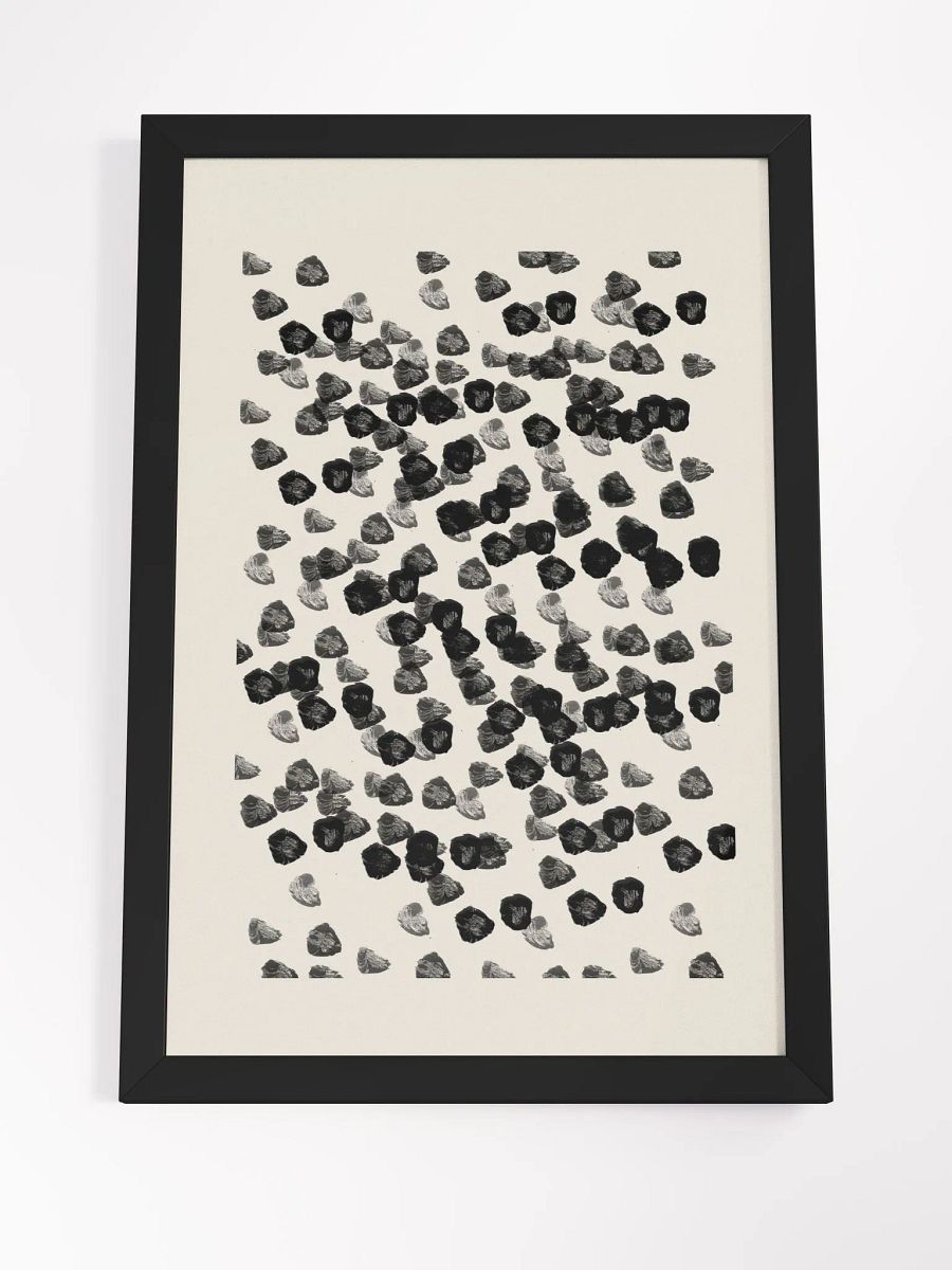 Eclectic Circles Framed Matte Poster | A Playful Fusion of Abstract Forms and Modern Design product image (3)