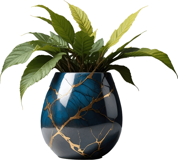 Kintsugi Grace – Elegant Labradorite Vase PNG product image (1)
