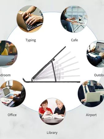 Giá đỡ máy tính xách tay Giá đỡ máy tính xách tay inch Phụ kiện máy tính bảng đa năng Giá đỡ máy tính xách tay có thể gập lại Đế nâng product image (1)