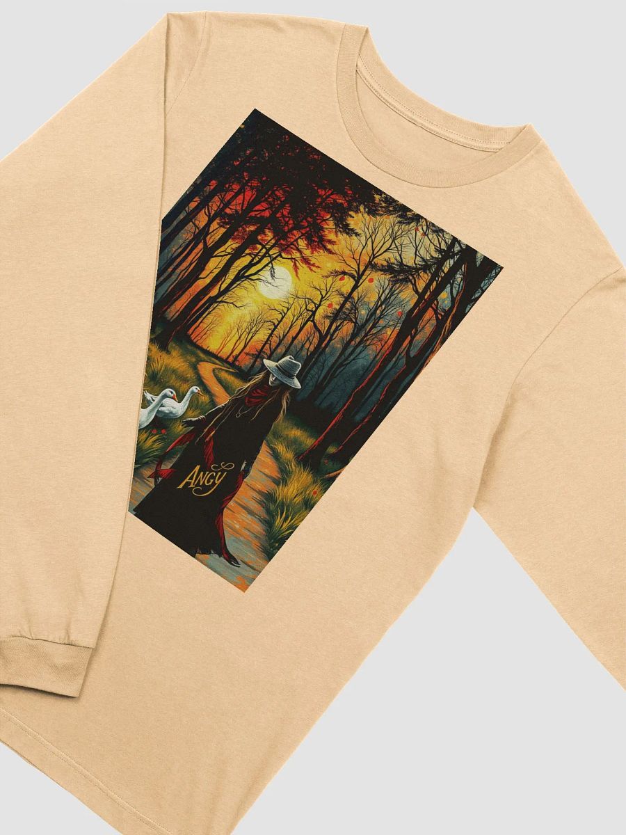 Sunset Stroll with her geese Long Sleeve Tee product image (3)