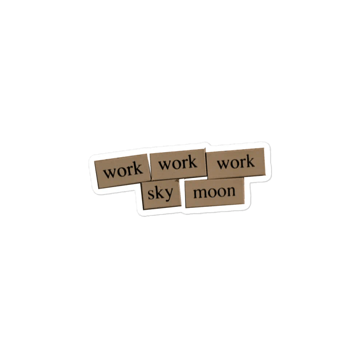 Work Work Sky Moon Magnet product image (2)