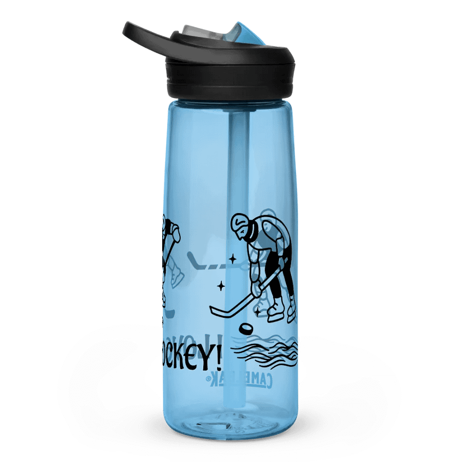 I LOVE HOCKEY! design -Sport water bottle product image (14)