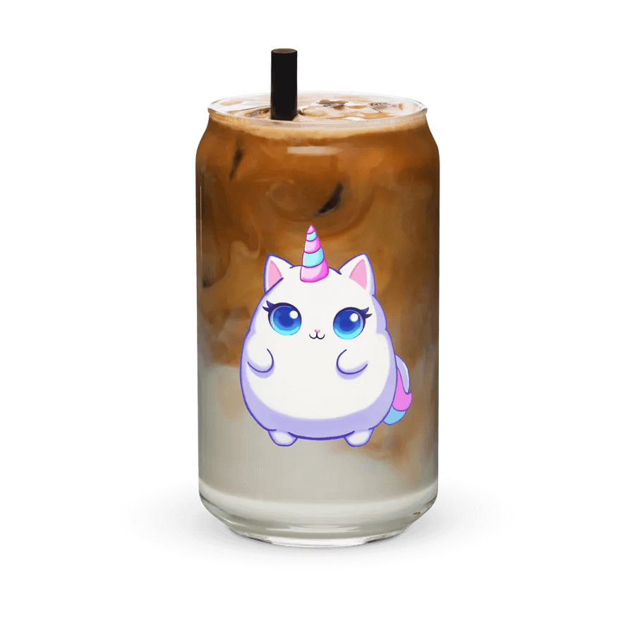 Unicorn Kitty Can-Shaped Glass product image (7)