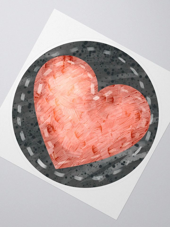 Painted Heart Sticker product image (2)