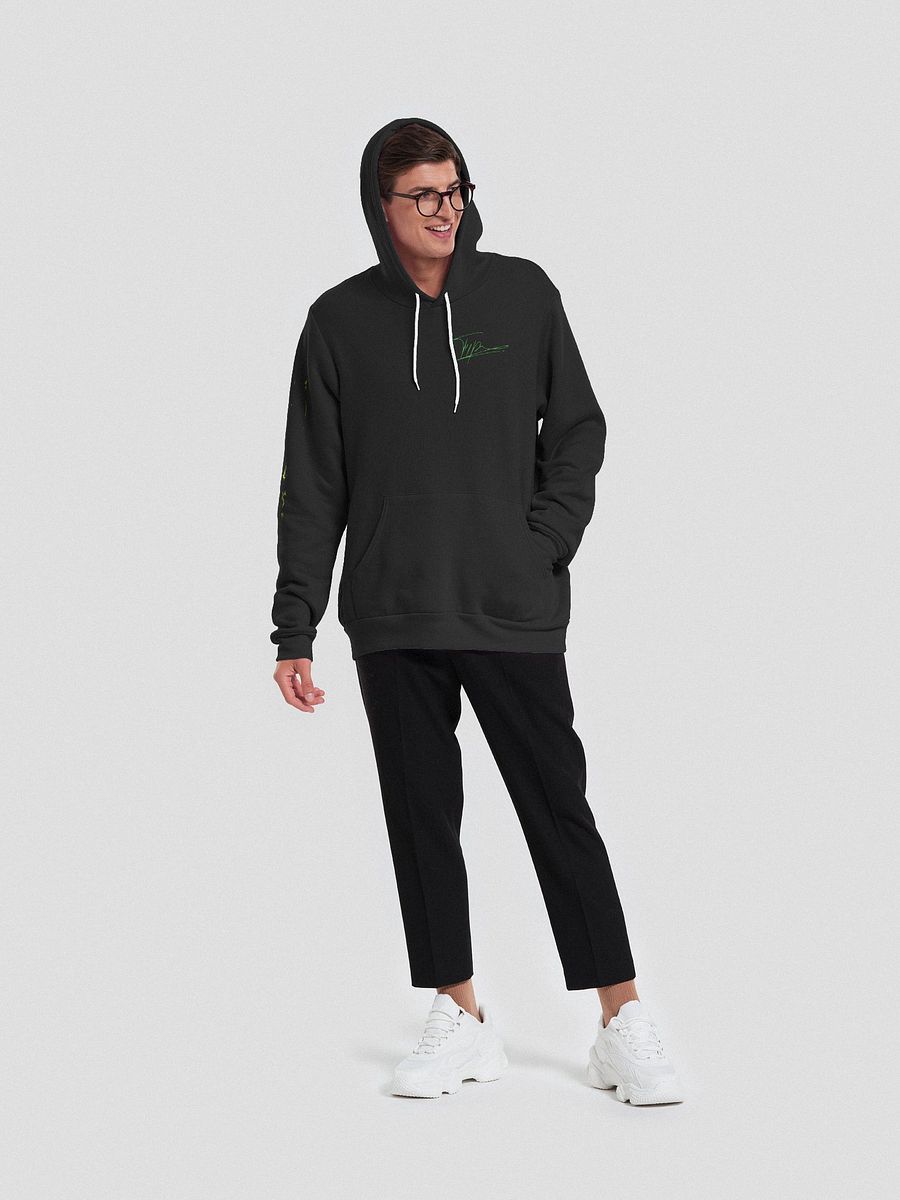 T4P Hoodie Black/Yellow-Green (Bella+Canvas Supersoft) product image (5)