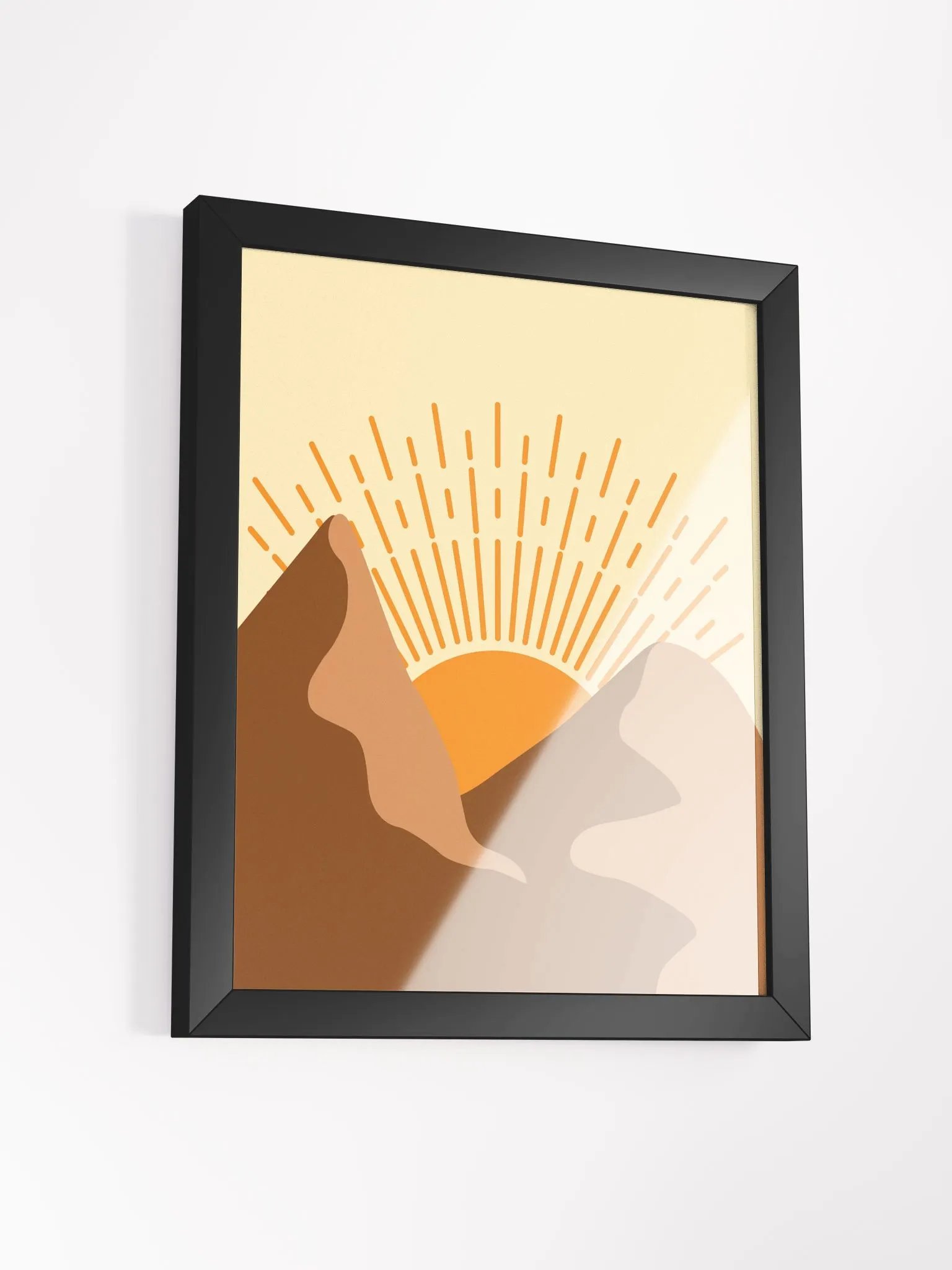 Mountain Sunrise Framed Matte Poster product image (38)