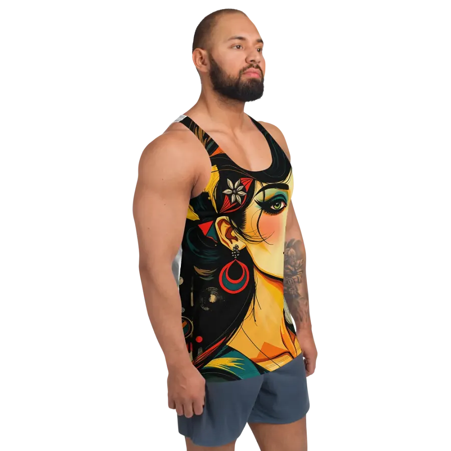 Geometric Glamour All-Over Tank Top unisex product image (3)