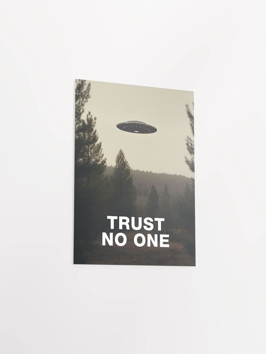 Trust No One/The X-Files poster, S01E24 1994 — sci-fi poster, movie art, I want to believe poster, space print, aliens wall decor product image (8)