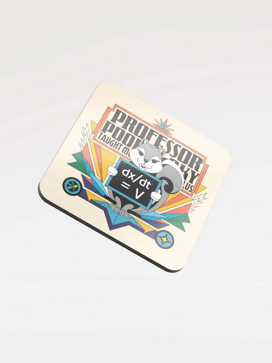 Coaster or micro art piece: Professor pooky taught me calculus product image (1)