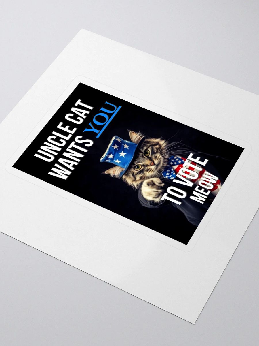 Uncle Cat Wants You To Vote Sticker product image (3)