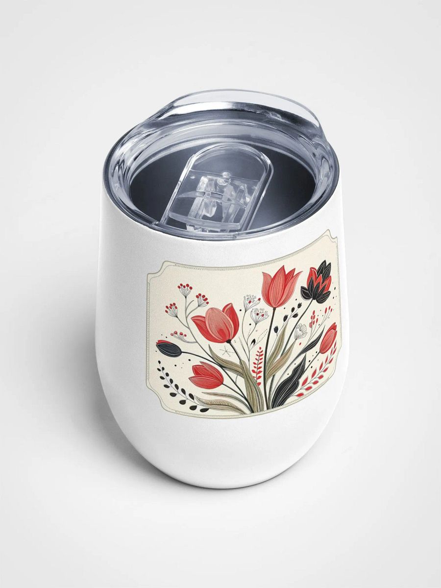 Floral Elegance Wine Tumbler product image (4)