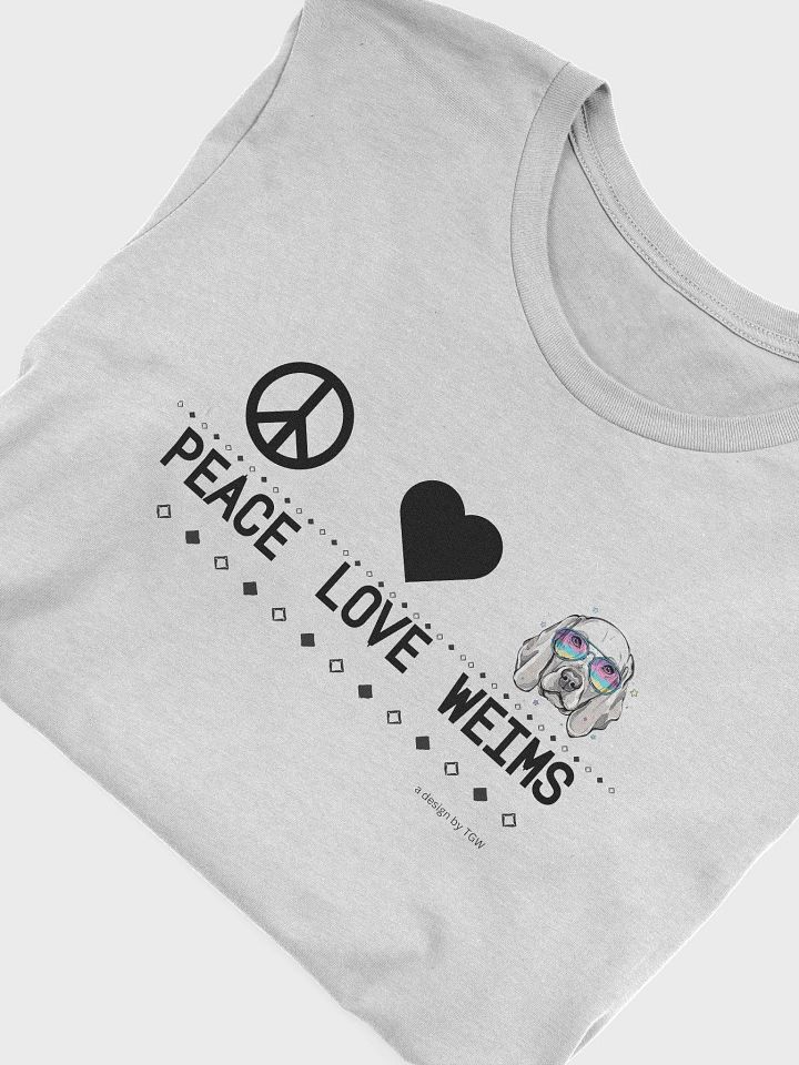 Peace Love Weims - Bella+Canvas Supersoft T-shirt product image (2)
