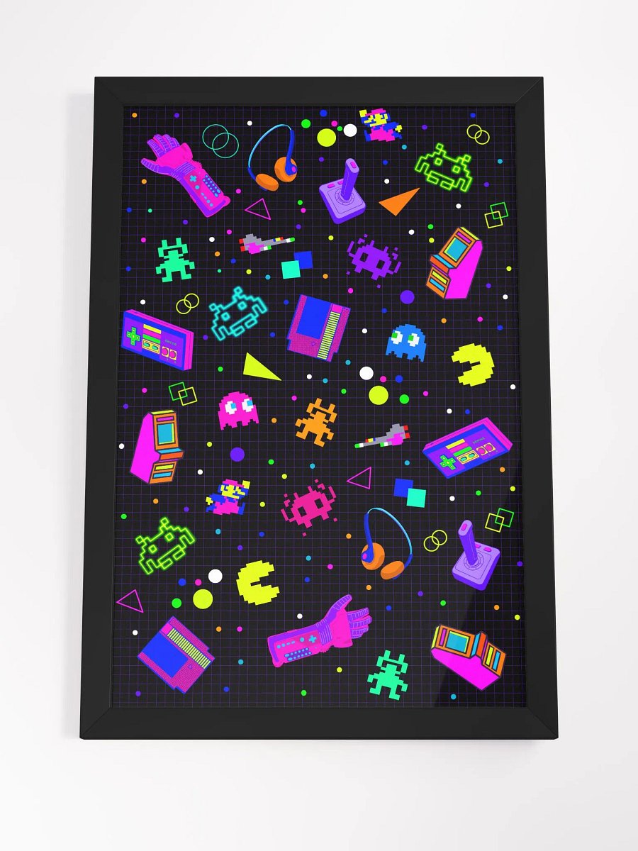 8-Bit Memories Framed Print product image (4)