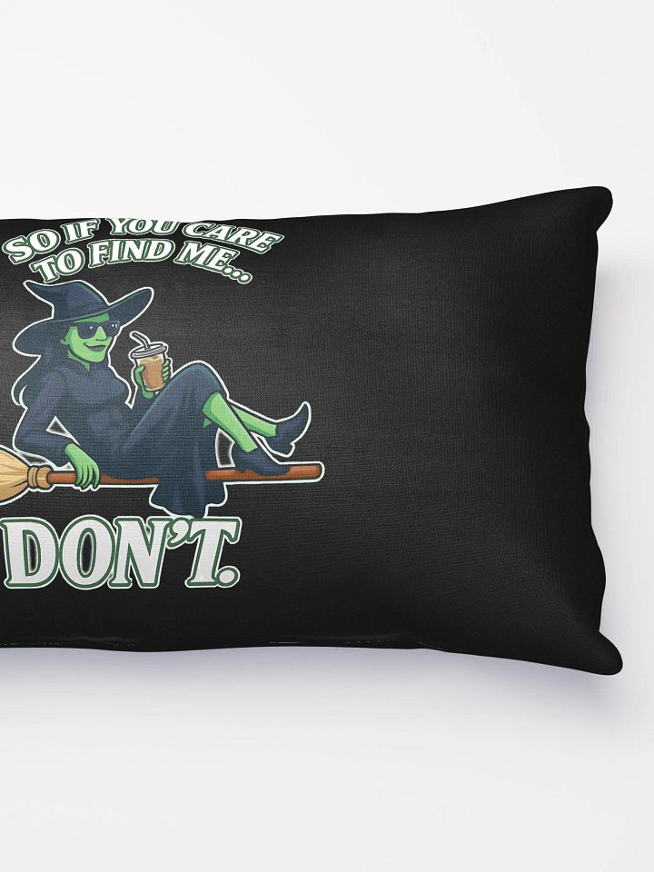 Broadway Witch Throw Pillow – Chill Green Witch Quote – Cozy Theatre Decor product image (4)