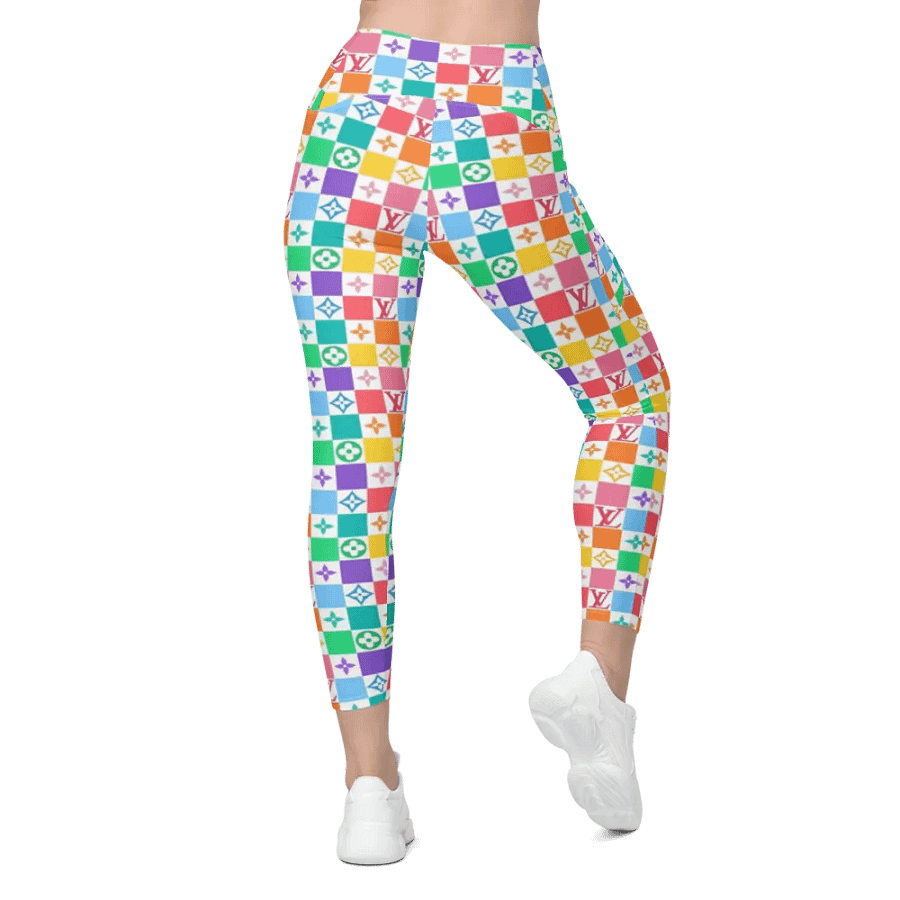 Leggings with Pockets – Luxury Logo Print for Sophisticated & High-End Style product image (2)