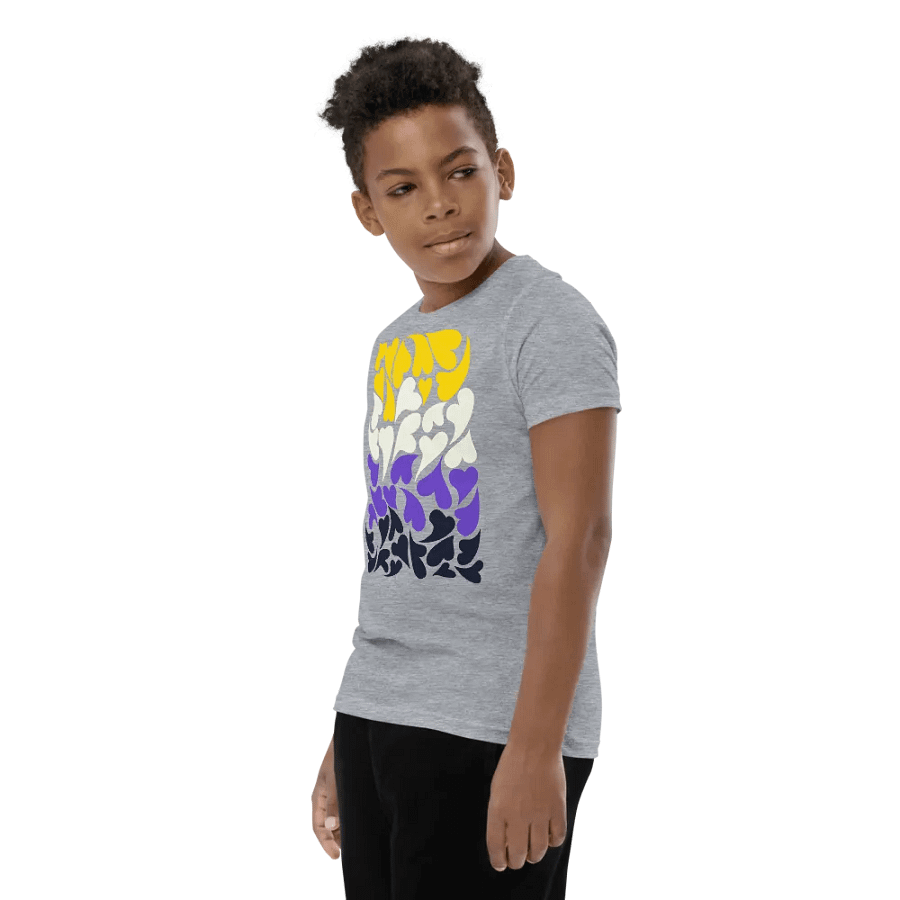 Nestled PRIDE Nonbinary T-shirt (Youth) product image (37)