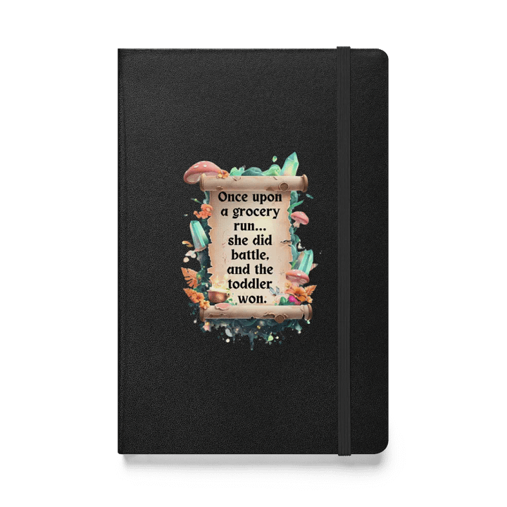 Funny Mom Notebook – ‘Once Upon A Grocery Run’ Parenting Humor Journal product image (1)