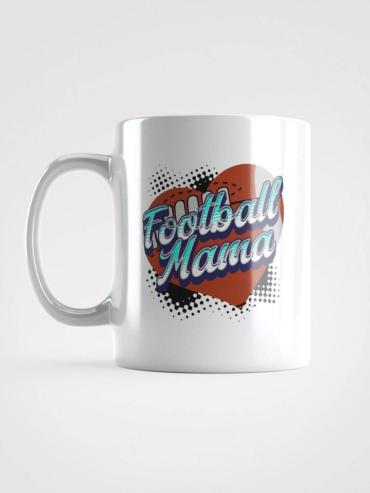 Mama Heart Football Mug product image (1)