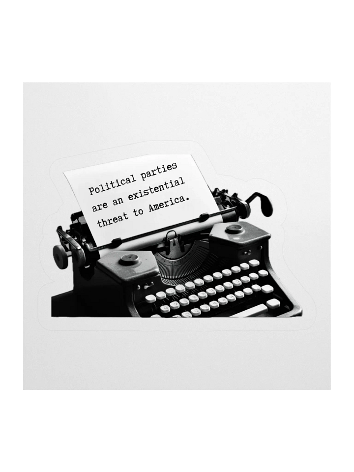 Existential ThreatTypewriter Sticker product image (2)