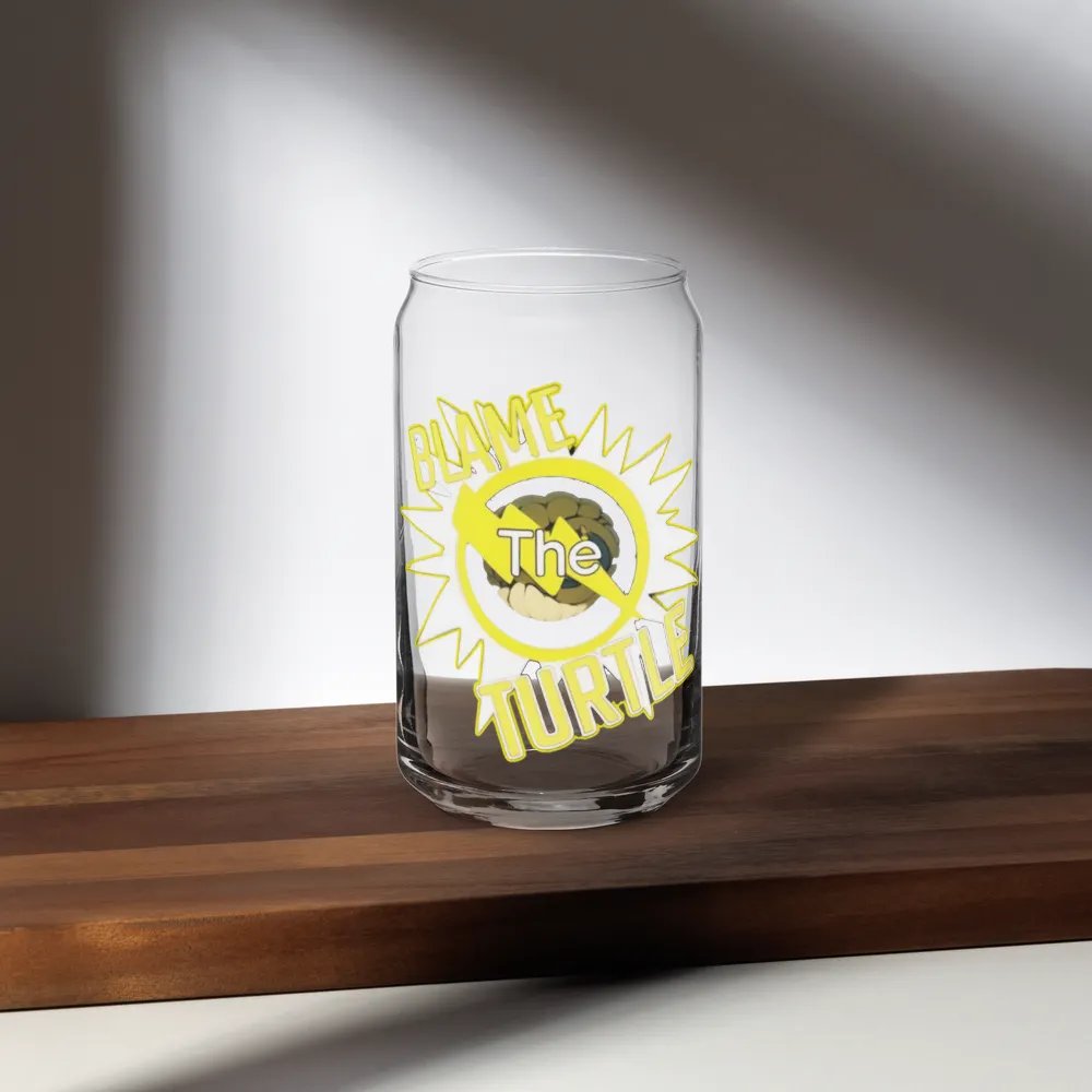 Blame The Turtle! Glass Can Cup product image (35)
