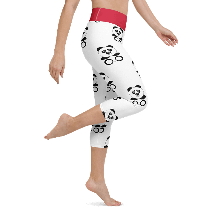 Panda Party 90s Yoga Capri Leggings product image (1)