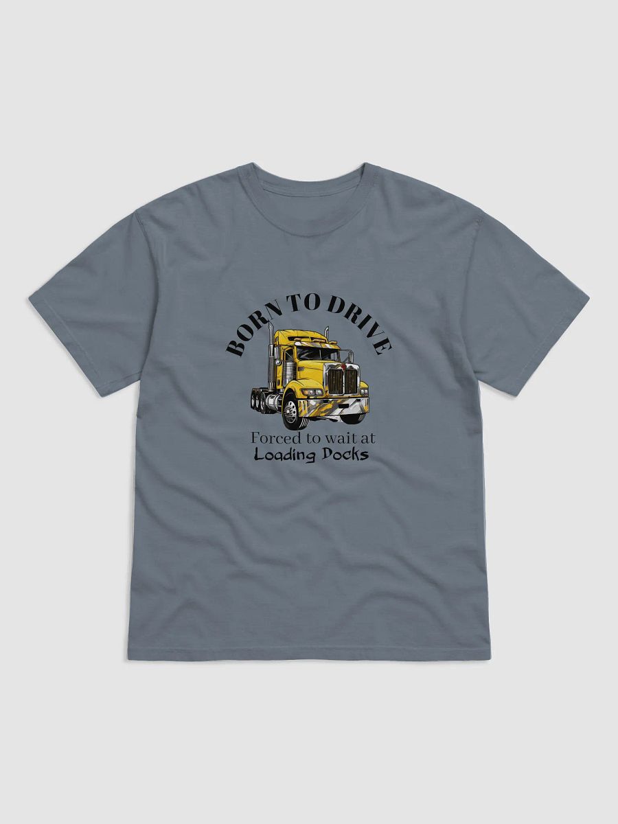 Stylized Yellow Semi-Truck Illustration T-Shirt product image (2)