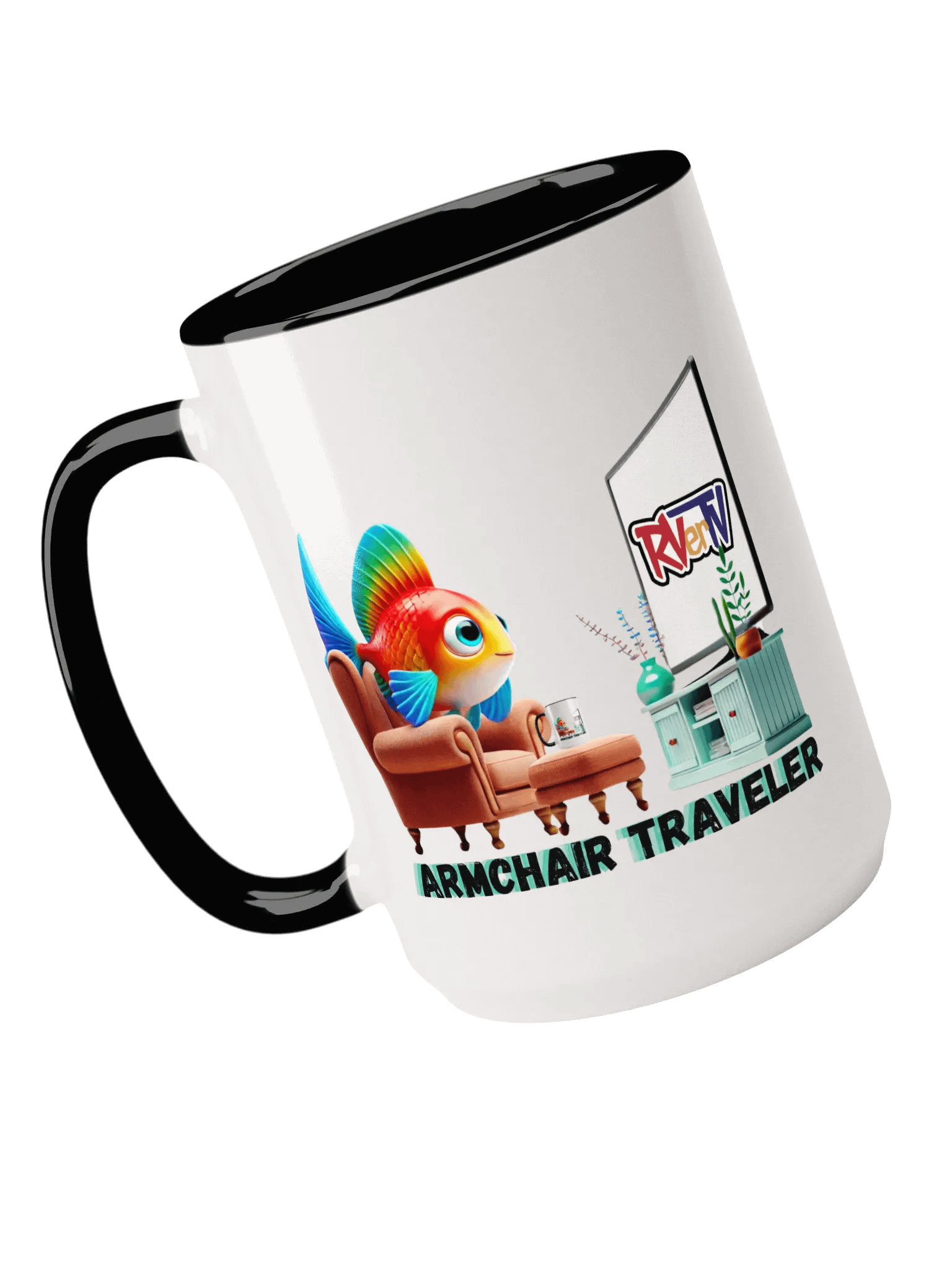 Armchair Traveler Fish - Coffee Mug product image (5)
