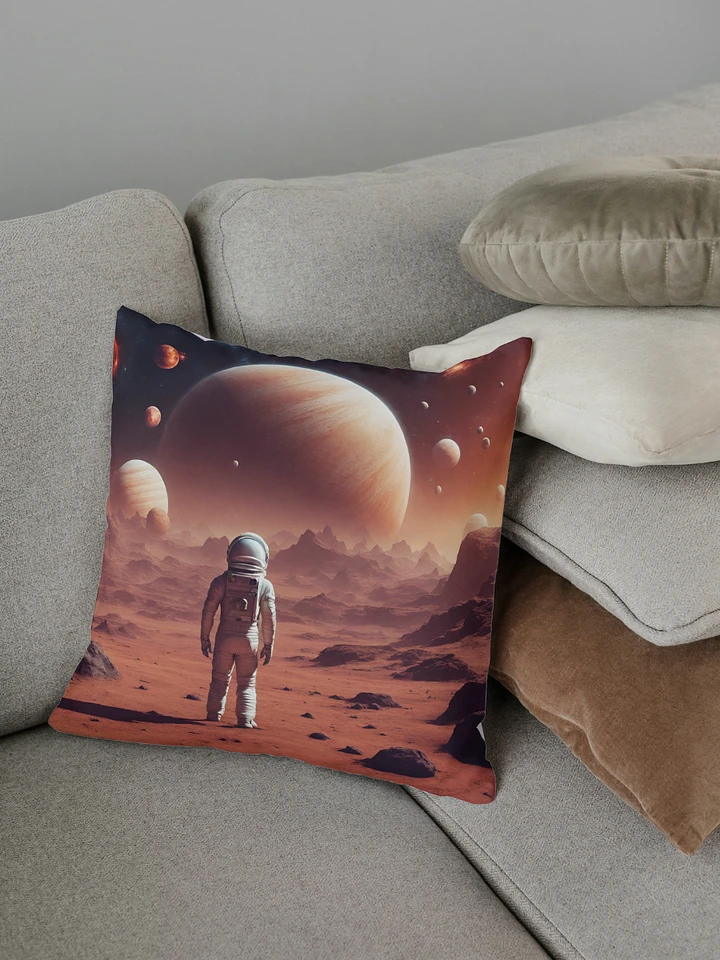 Astronaut On Alien Planet Pillow product image (1)