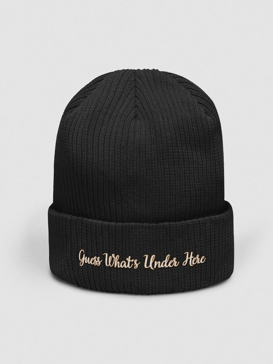 Guess What's Under Here (blk beanie) product image (1)