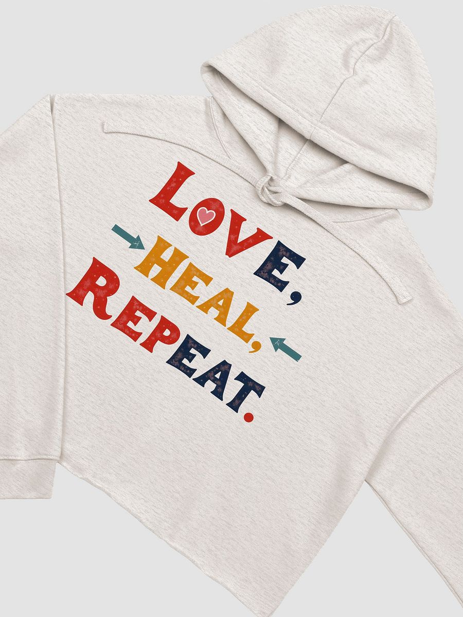 Love, Heal, Repeat Crop Hoodie product image (12)