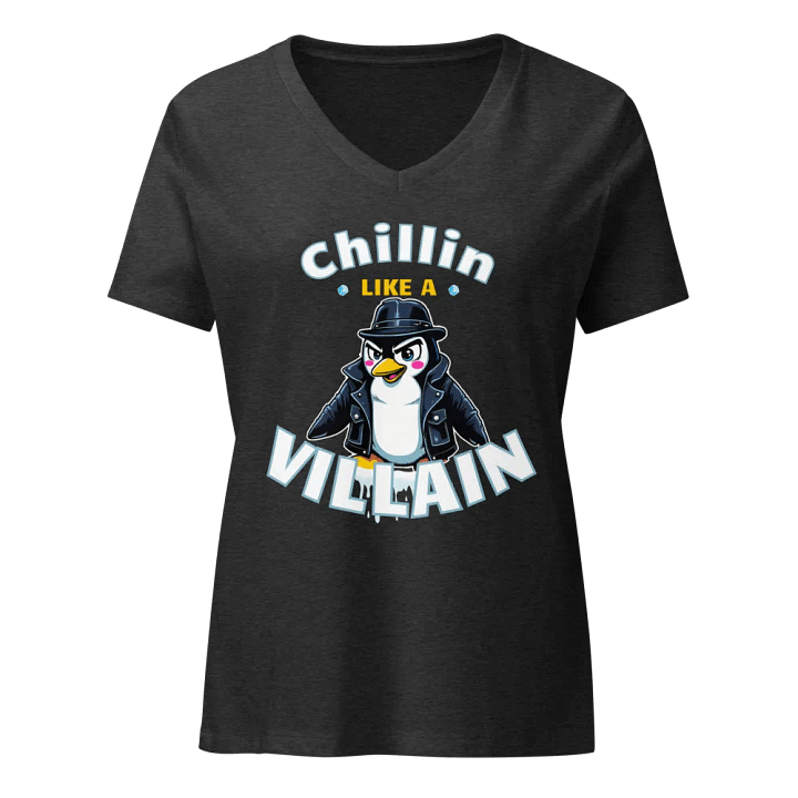 Chillin' Penguin Women's V-Neck Tee product image (3)