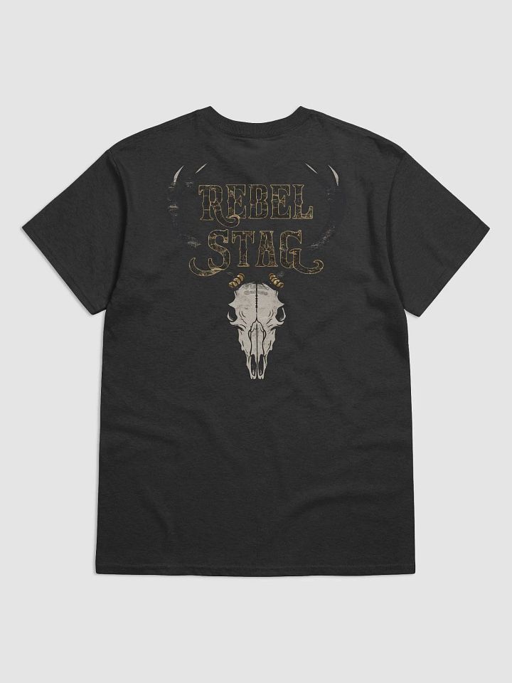Rebel Stag Skull Back print T-shirt product image (14)