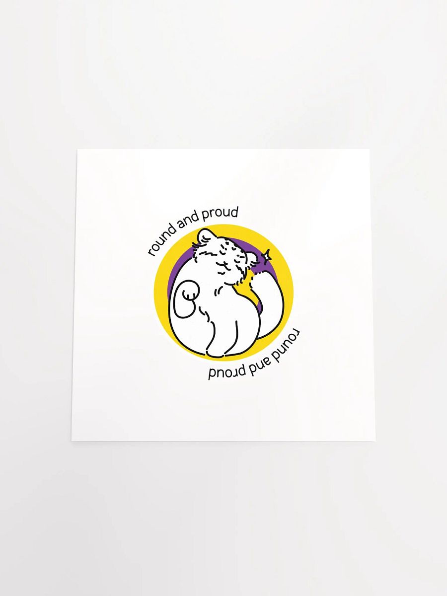 Round and Proud Manul Intersex Version - Matte Poster product image (4)
