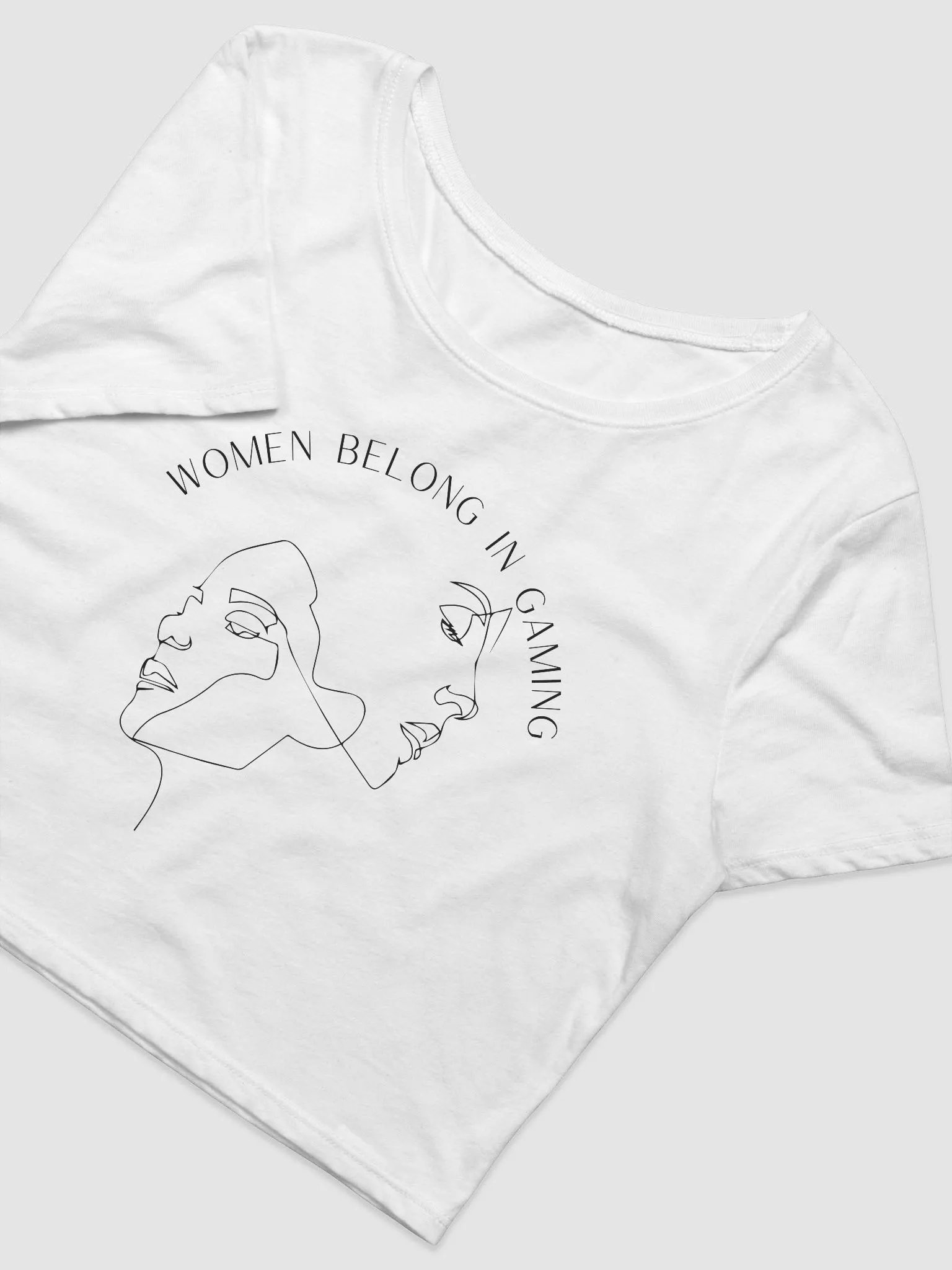 Women Belong In Gaming Cropped Tee product image (1)
