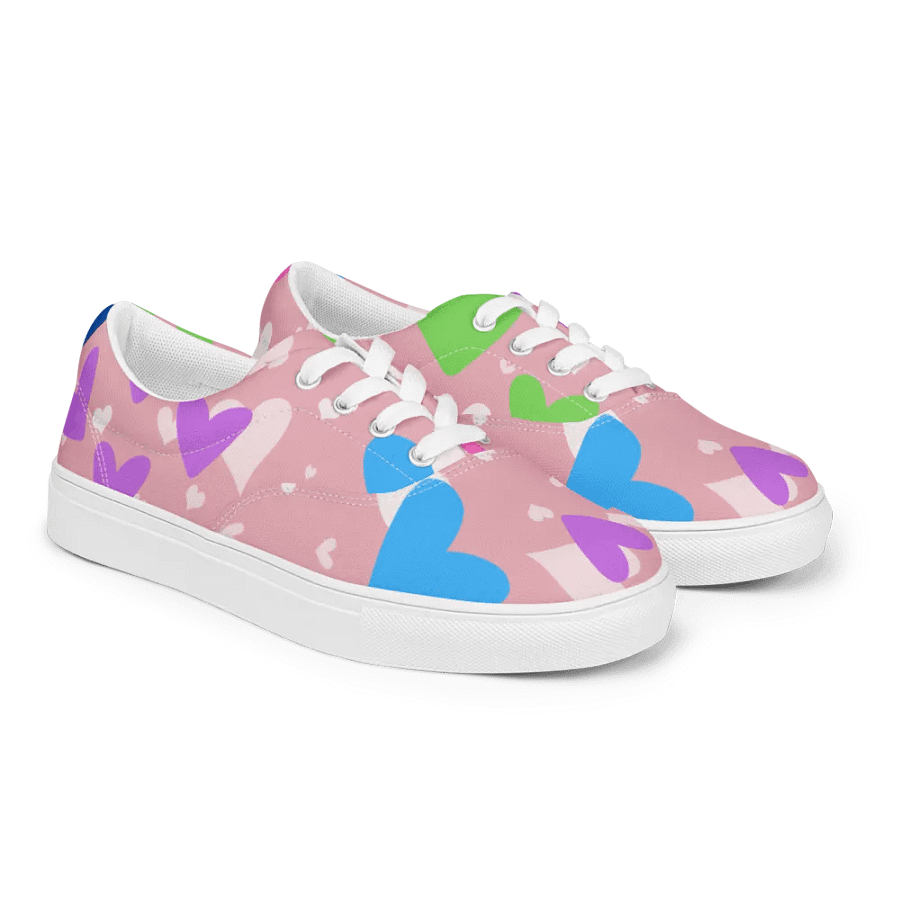 Hearts Women's Lace-Up Canvas Shoes product image (11)