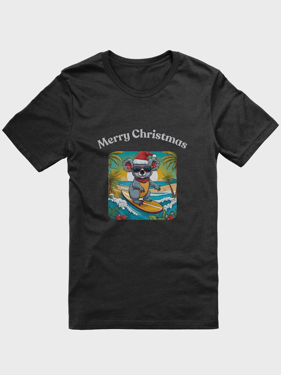 Festive Koala Surf Scene Merry Christmas T-Shirt - Silver product image (1)
