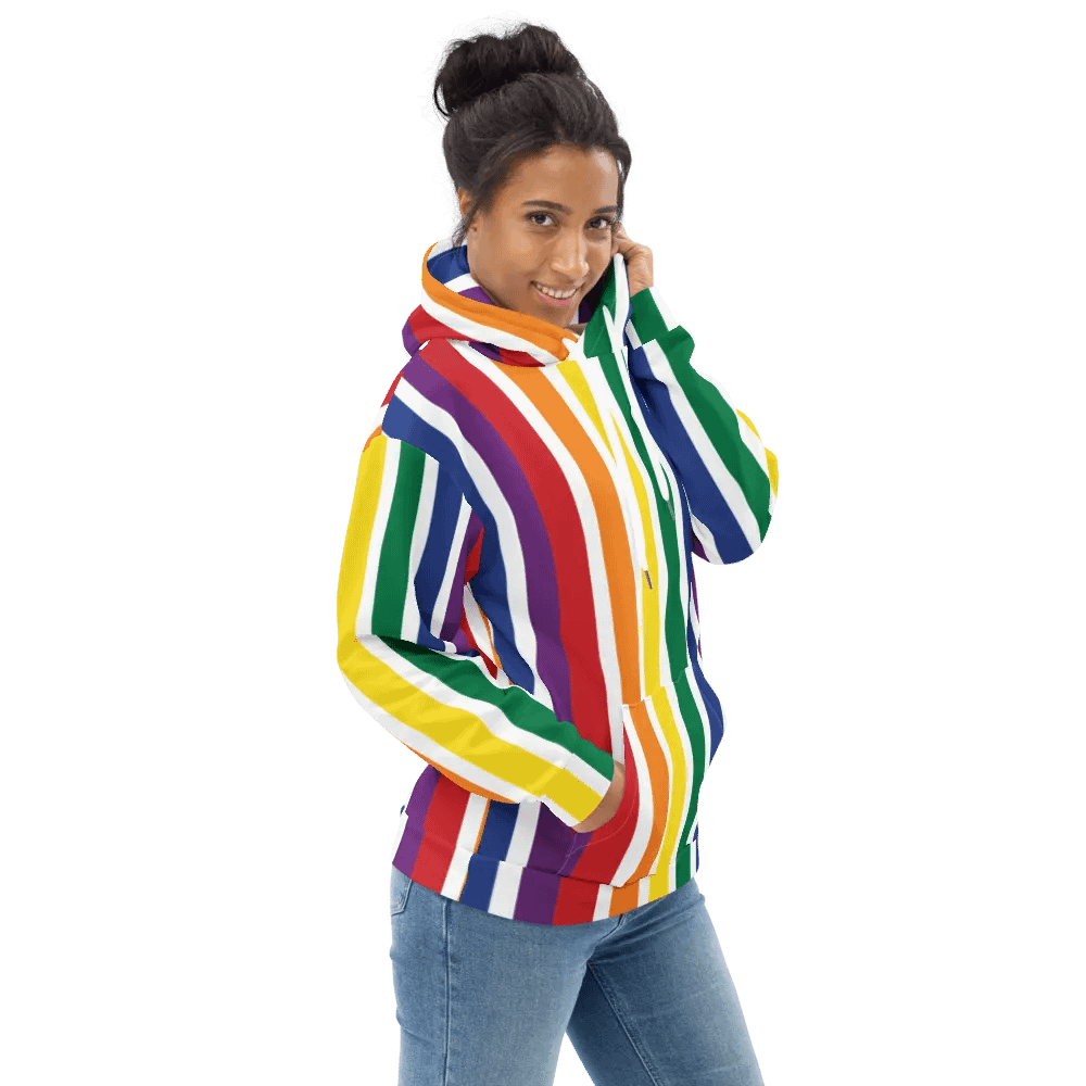 Rainbow Stripe Hoodie product image (2)