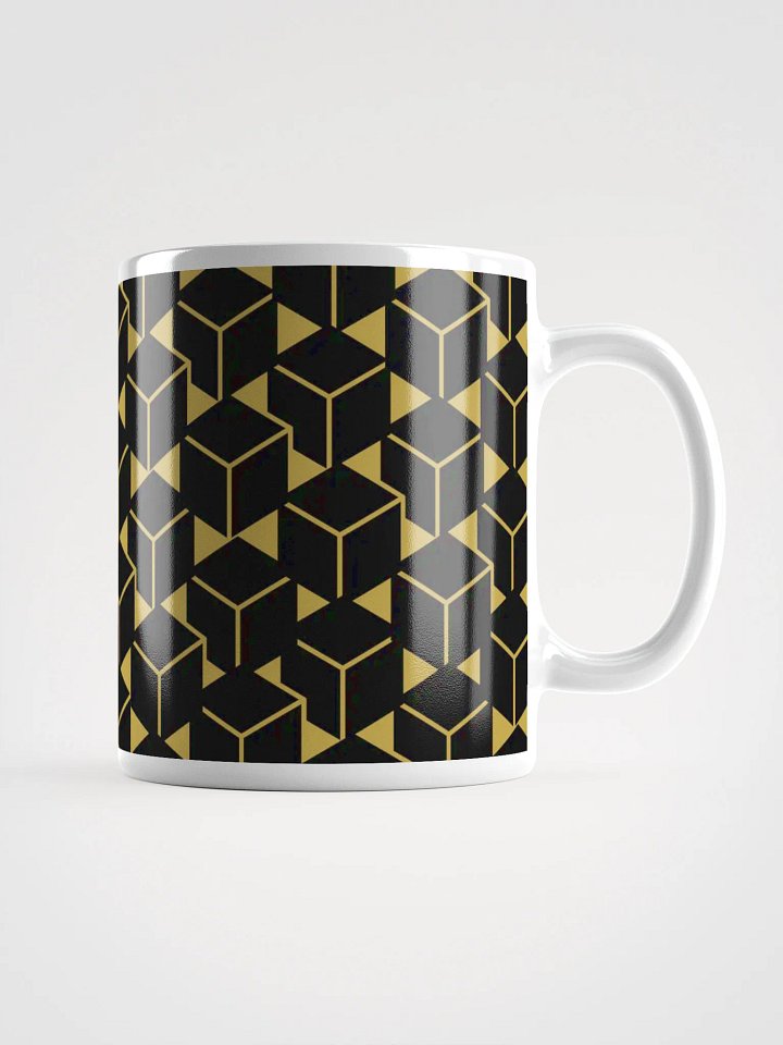 Golden Illusion Geometric Mug product image (1)