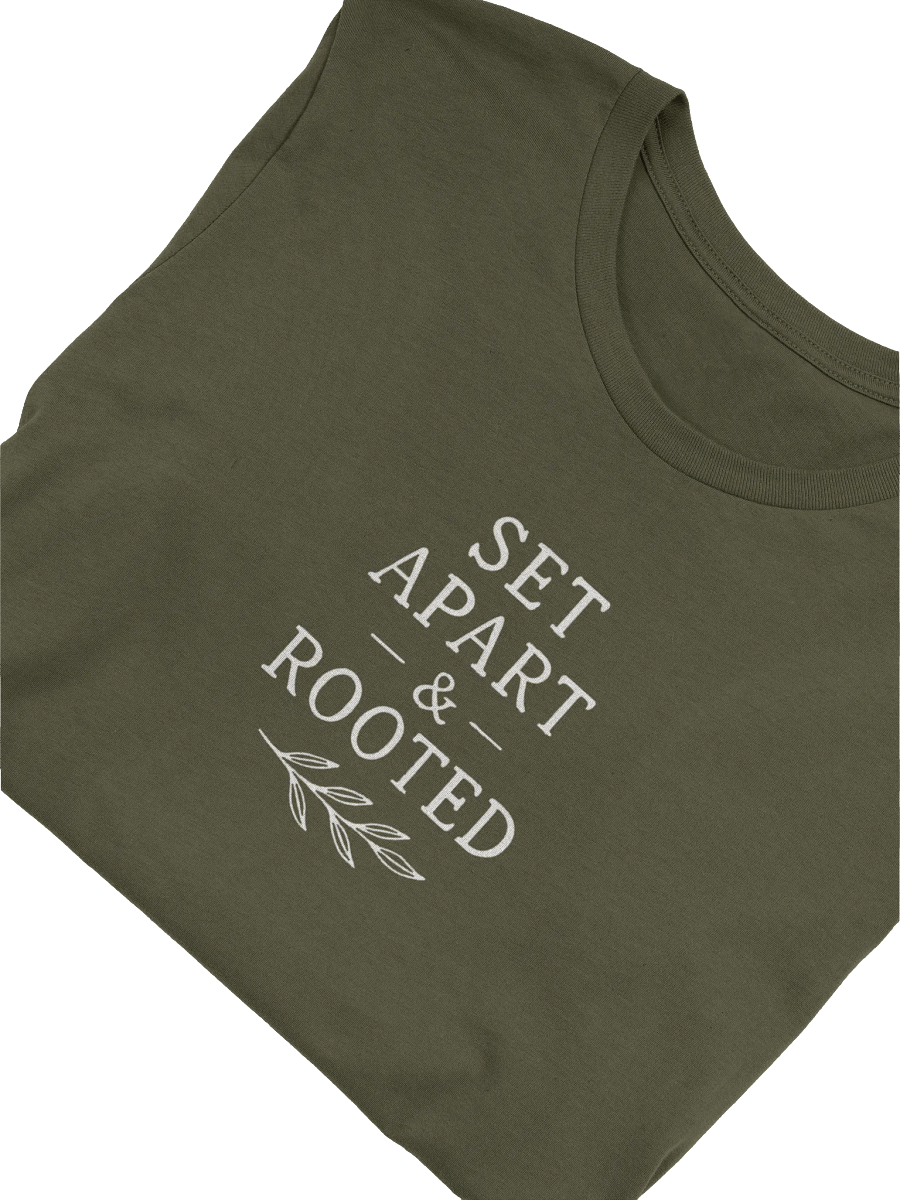 Set Apart & Rooted Branded Tee (Dark Colors) Leaf Logo product image (17)