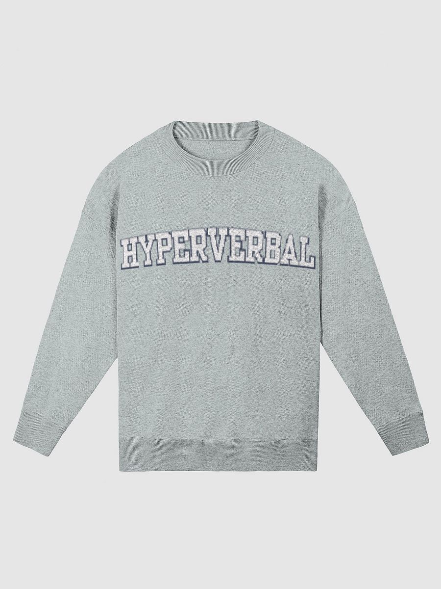 HYPERVERBAL (lg. design, light blue and navy) knitwear relaxed crewneck product image (1)