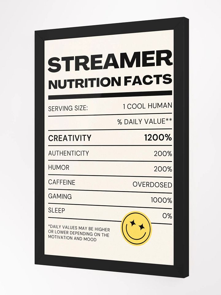 Framed Streamer Nutrition Facts product image (2)