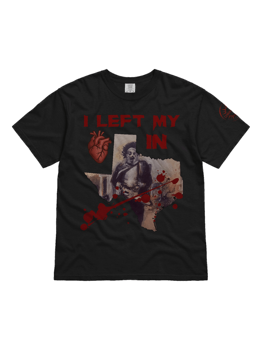 Leatherface - "I Left My (Heart) in (Texas)" Horror T-Shirt product image (1)