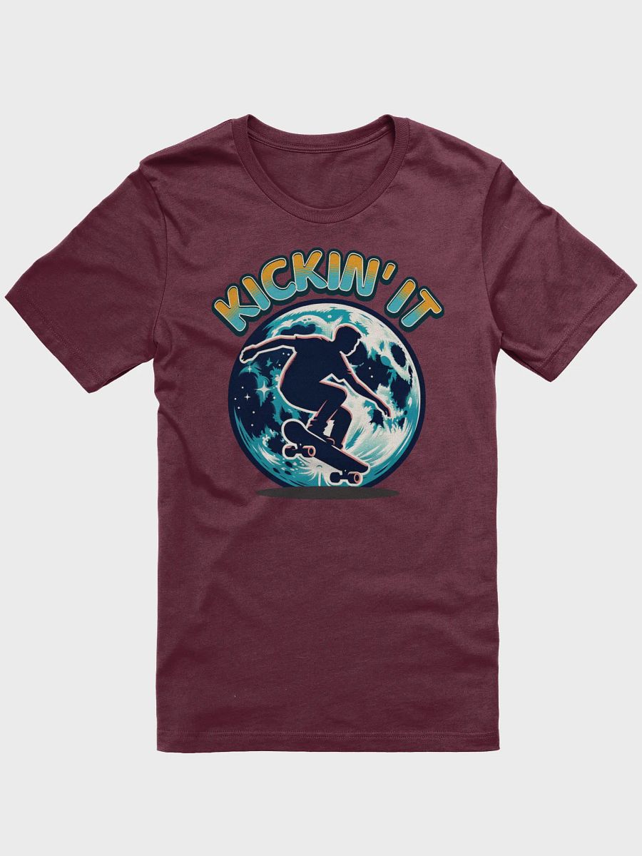 Kickin It Skateboarder Lunar Skate Silhouette Tee product image (9)