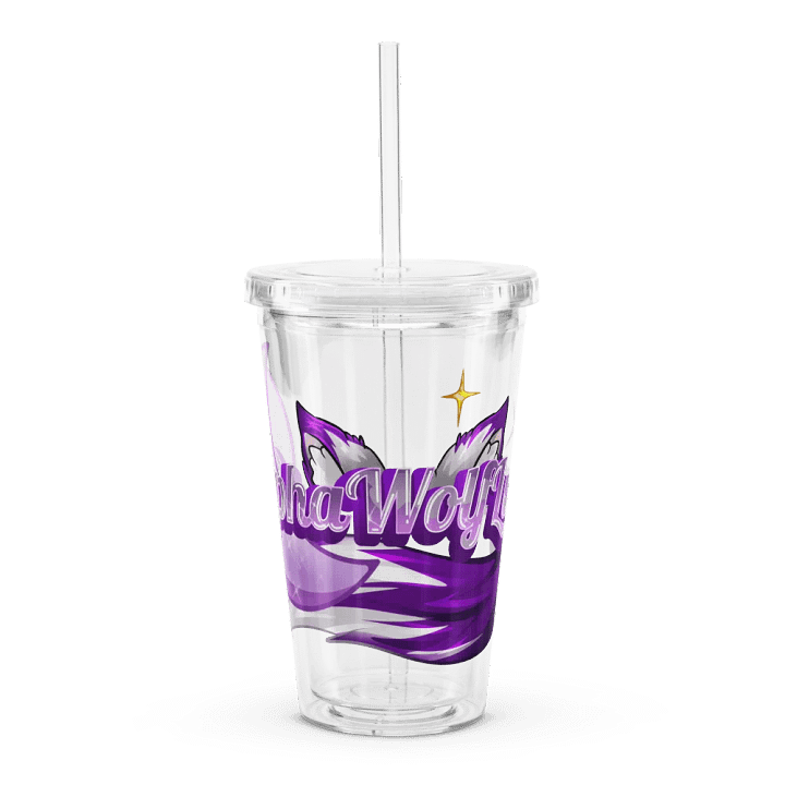 Alpha_Wolf_Luna Logo Plastic Tumbler product image (1)