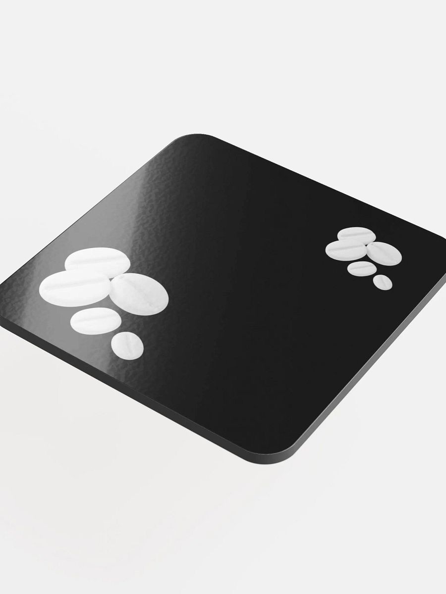 Black I Swear They Are Coffee Beans! White Coffee Beans Coaster product image (4)